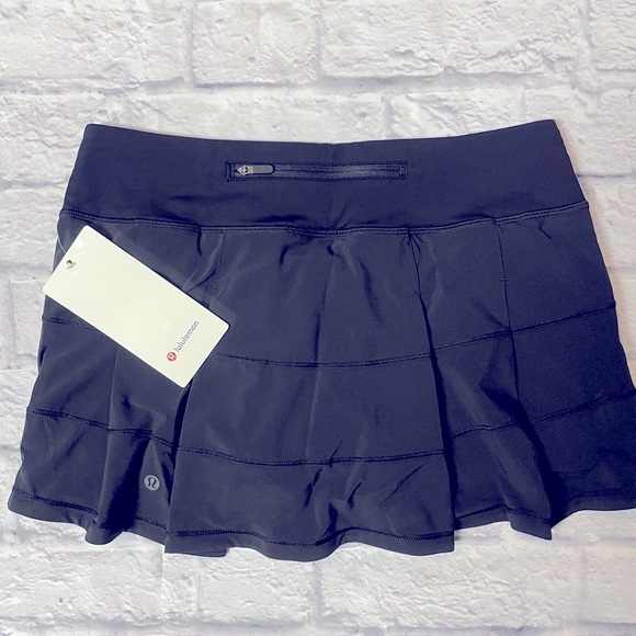 NWT Lululemon PACE RIVAL REGULAR length Tennis Skirt TRUE NAVY BLUE 4 Reg - Picture 10 of 15